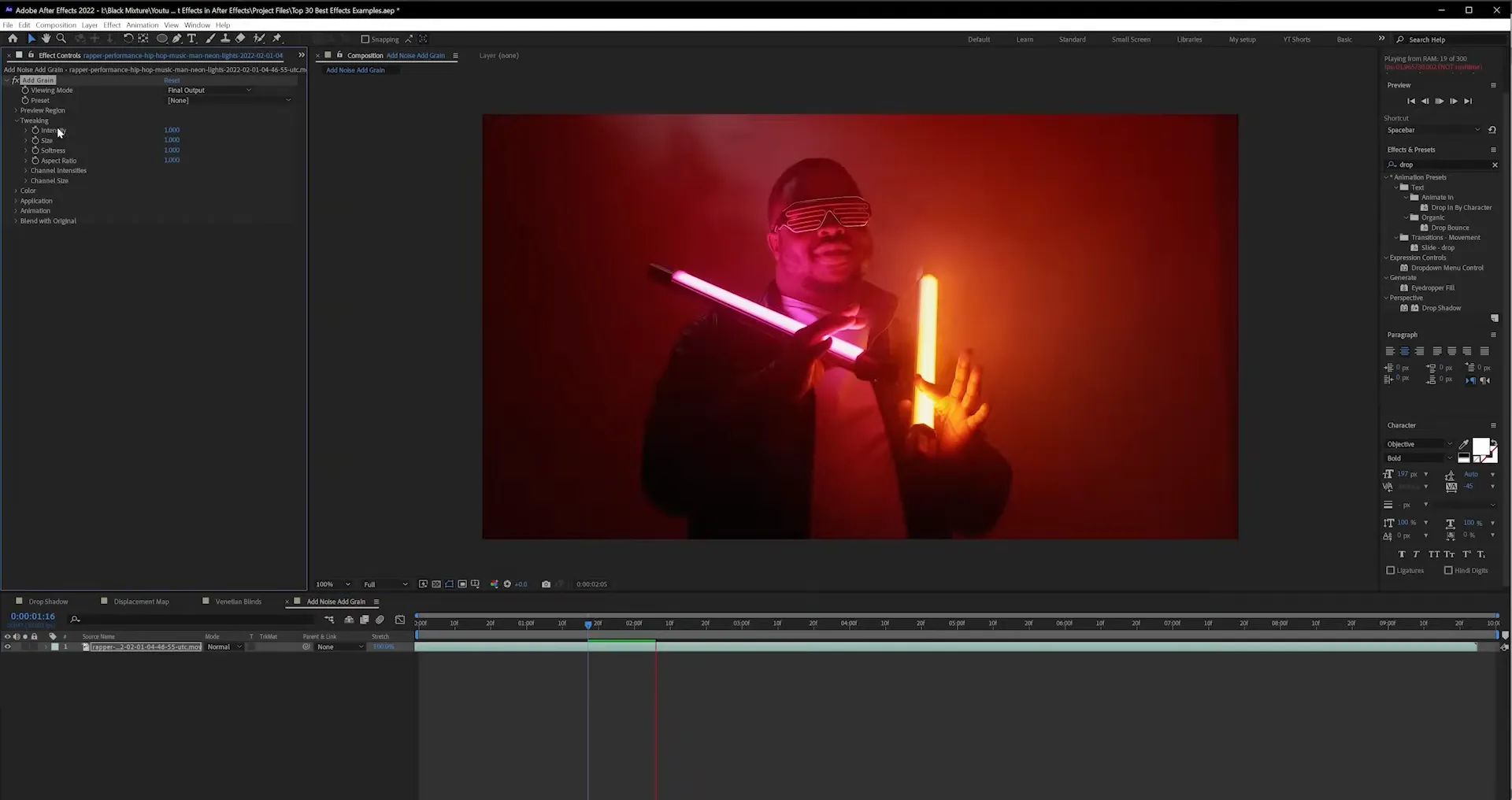 Add Noise & Add Grain Effect