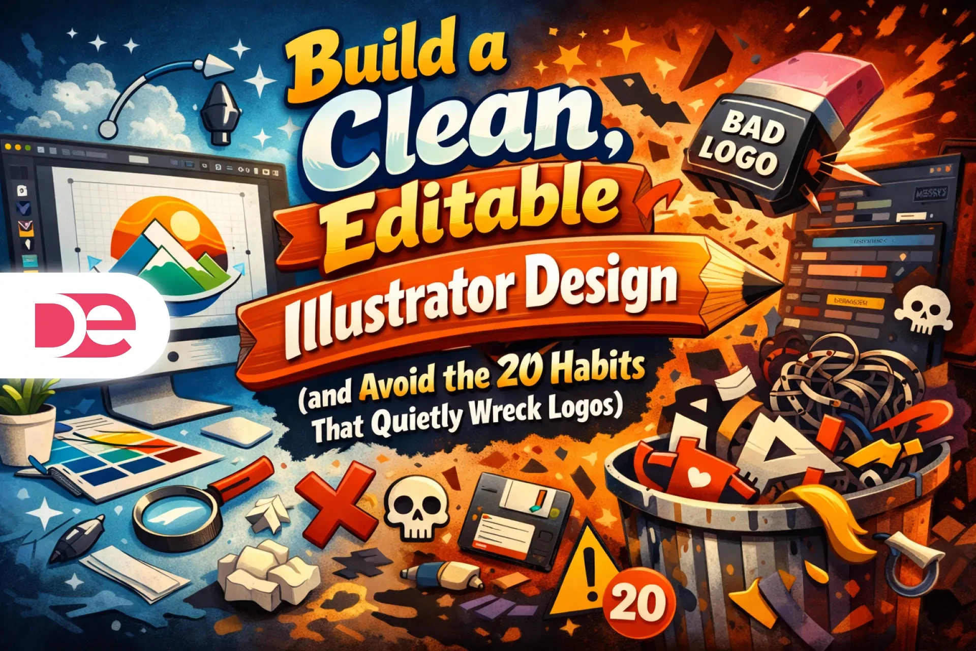 Build a Clean, Editable Illustrator Design (and Avoid the 20 Habits That Quietly Wreck Logos)